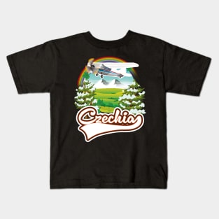 Czechia travel logo Kids T-Shirt